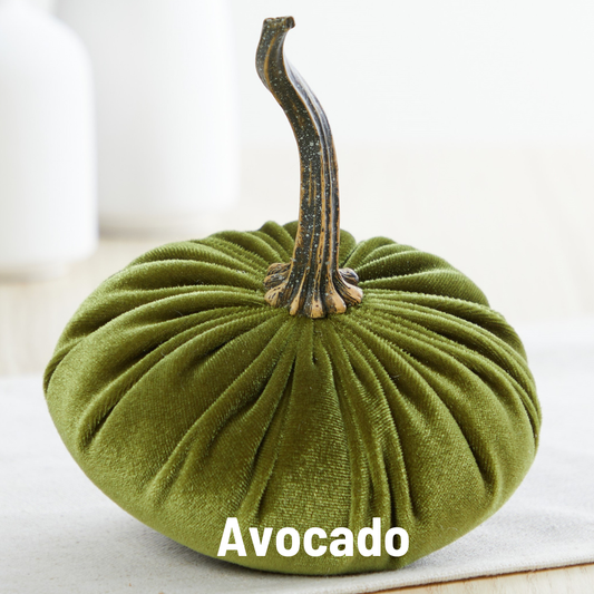Pumpkin Small Velvet: Avocado