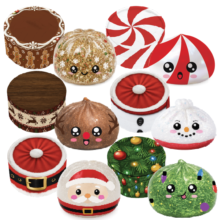 Fun Doh Christmas Squishy Dumpling Toy