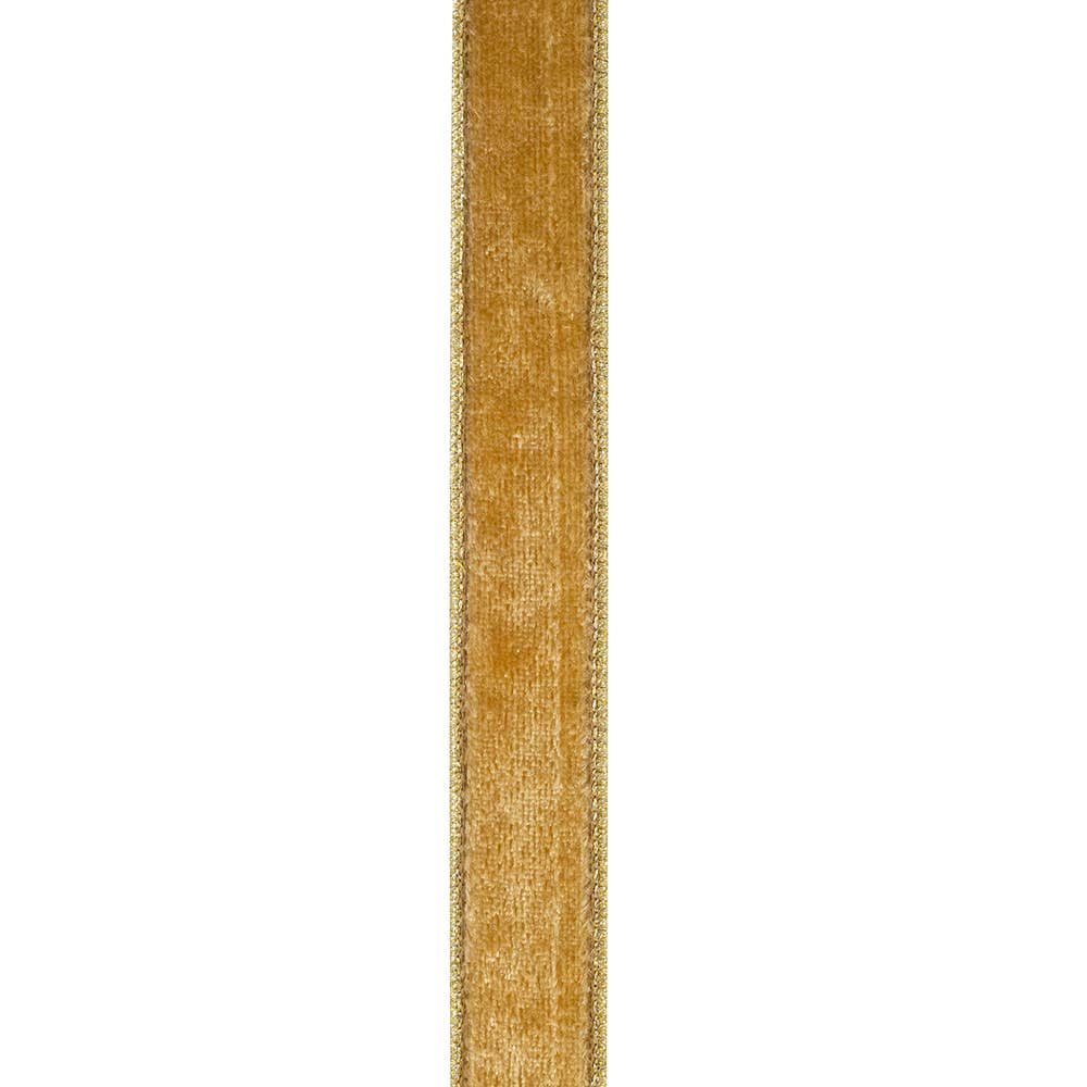 Velvet Plush Deluxe Champagne, Champagne, 1 In, 5 Yards