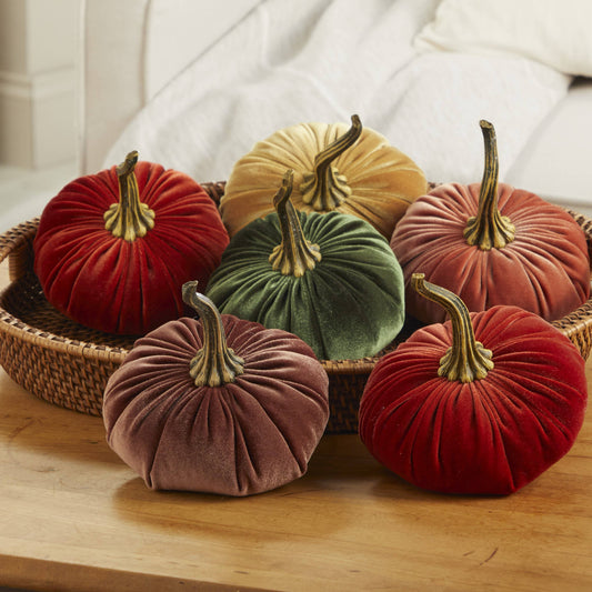 Pumpkin Large Velvet: Rust
