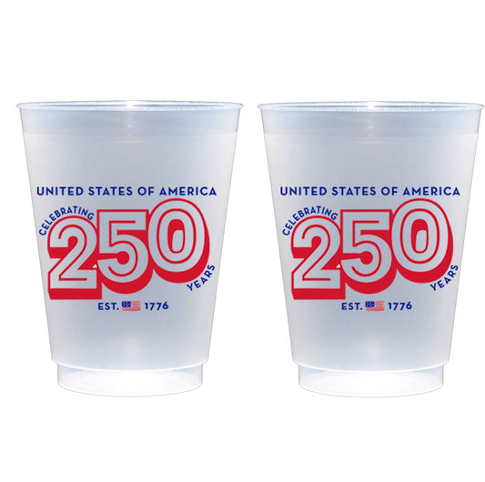 July 4th/Patriotic-America/USA 250 Frost Cup (10 ct bag)