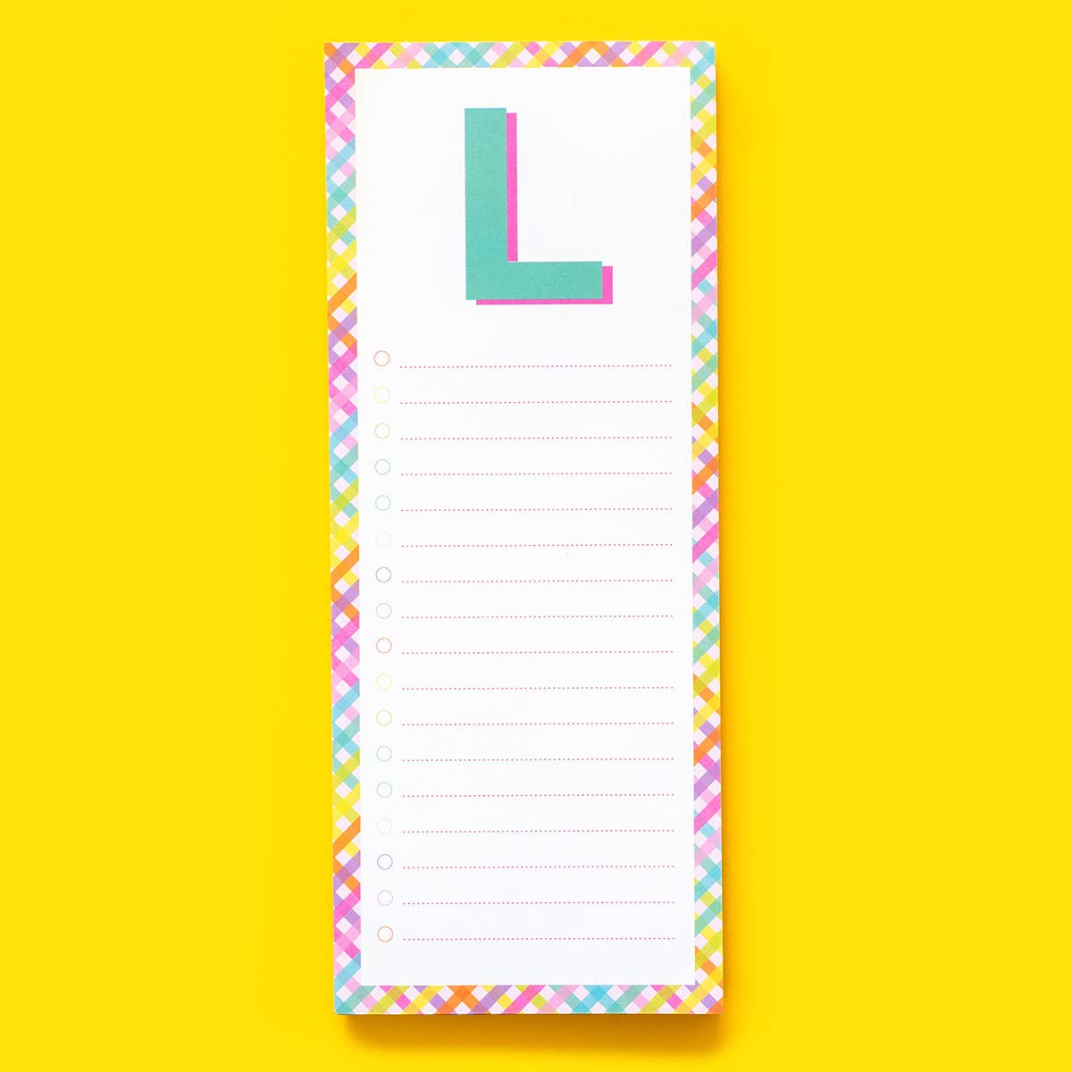 Letter List Pads A-Z: A