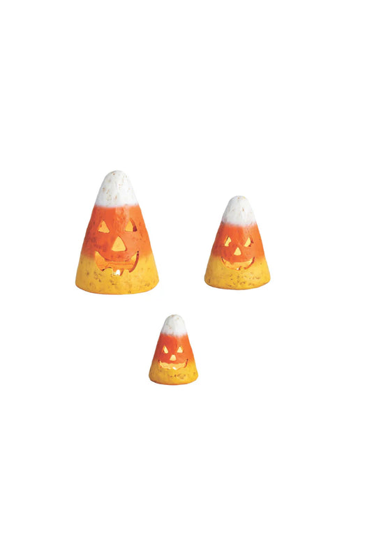 Candy Corn Mache Luminaire