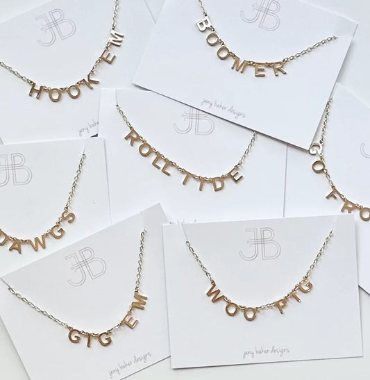 Collegiate Chant Necklace