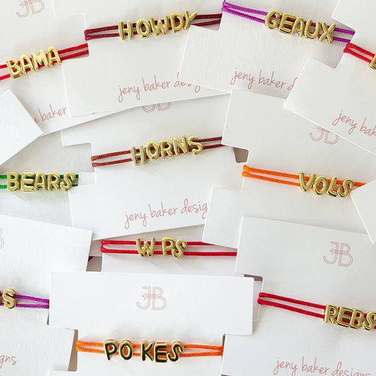 Collegiate Cord Bracelet