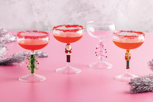 Christmas Coupe Glass