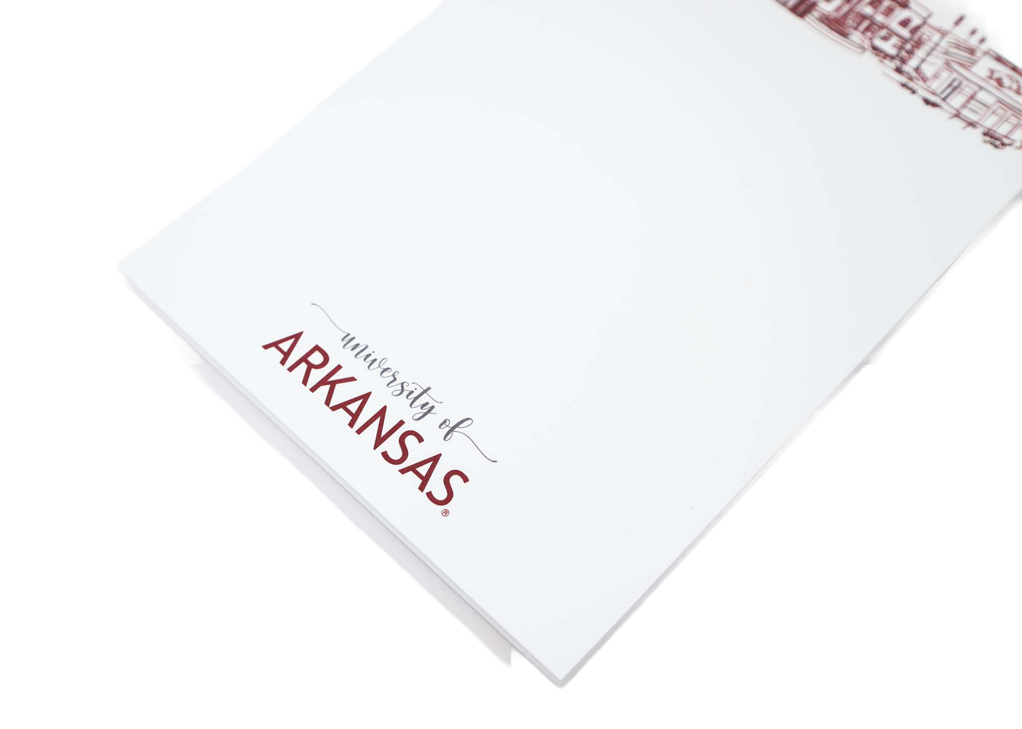 Campus Skyline Notepad - University of Arkansas/Fayetteville