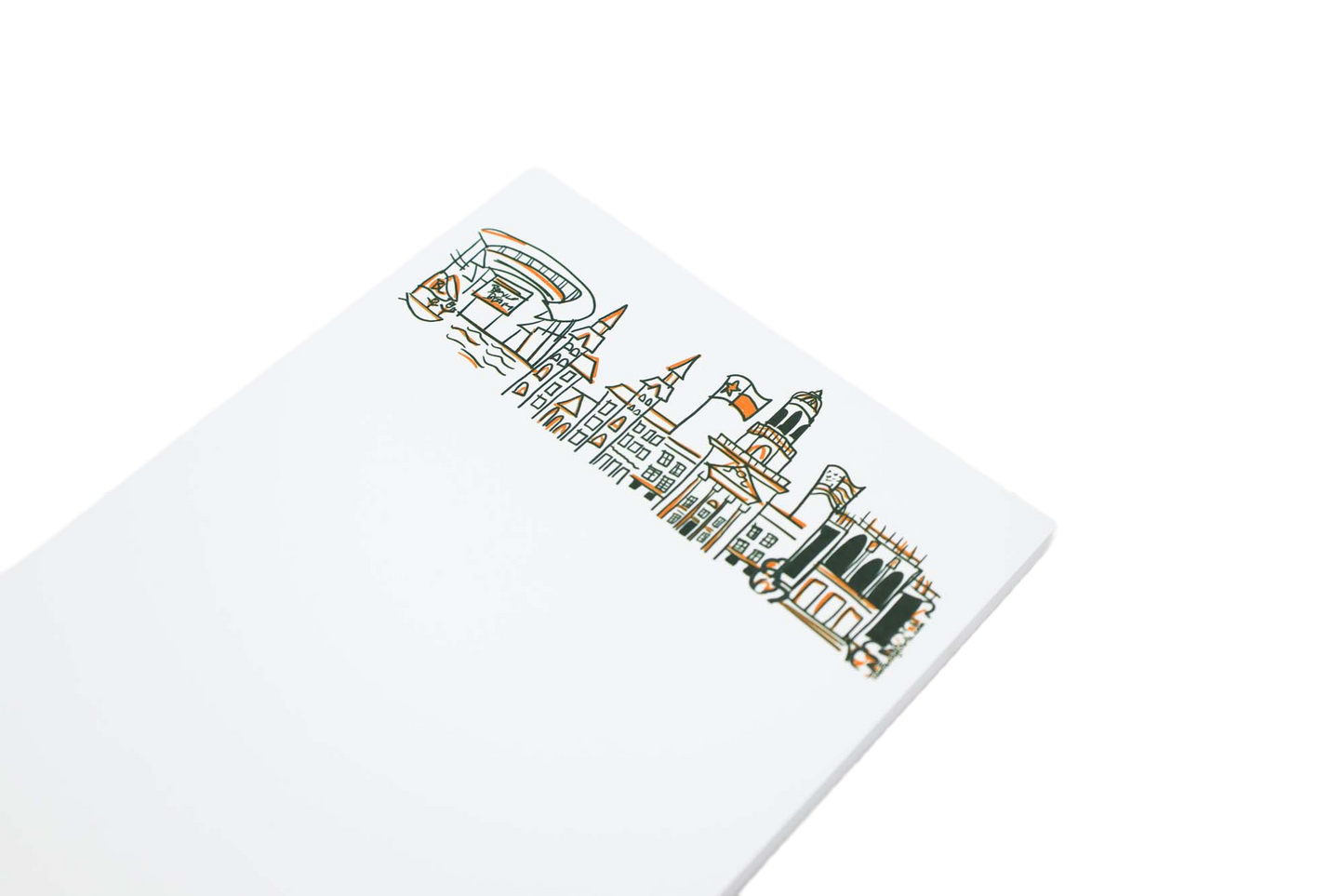 Campus Skyline Notepad - Baylor University/Waco