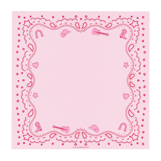 Pink Bandana Western Notepad