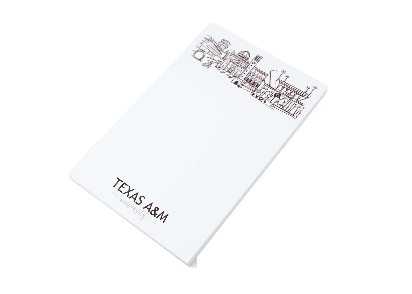 Campus Skyline Notepad - Texas A&M/College Station