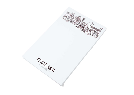 Campus Skyline Notepad - Texas A&M/College Station