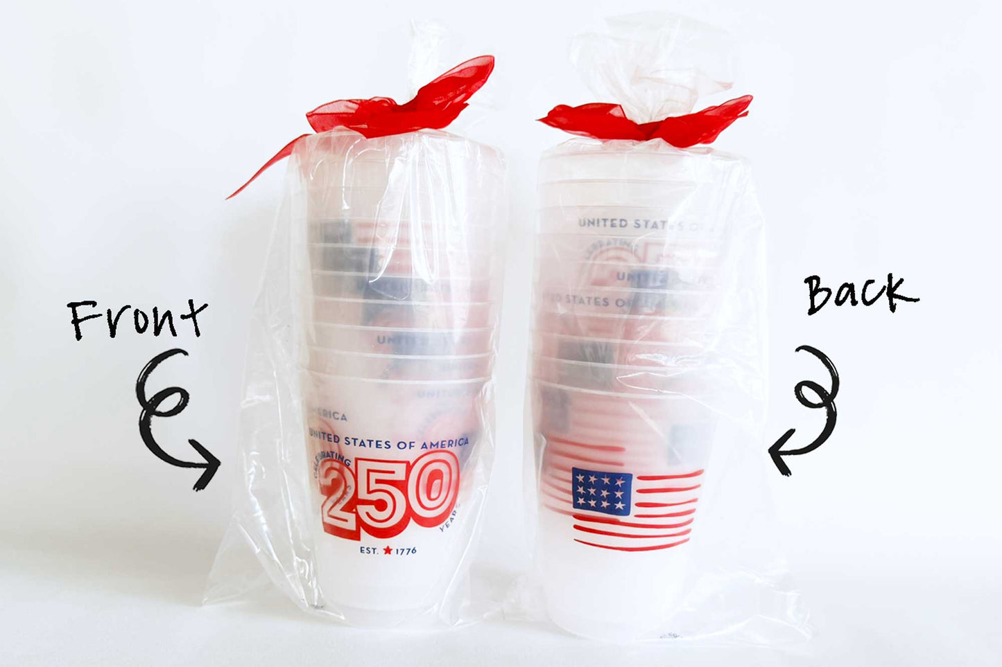 July 4th/Patriotic-America/USA 250 Frost Cup (10 ct bag)
