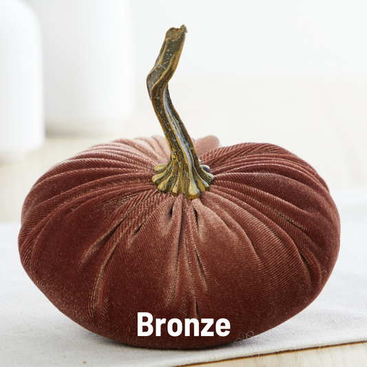 Pumpkin Small Velvet: Bronze