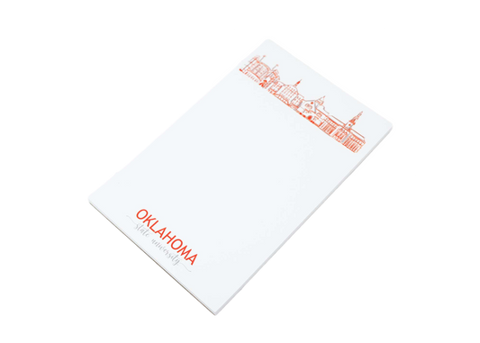 Campus Skyline Notepad - Oklahoma State/Stillwater