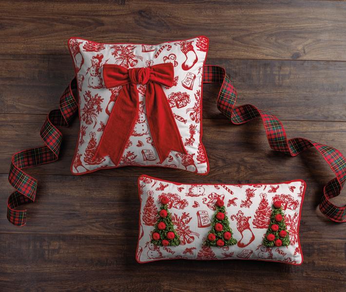 Bow Embellished Pillow