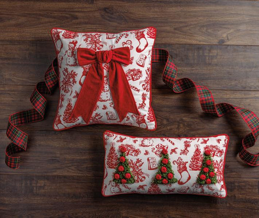 Tree Embellished Pillow