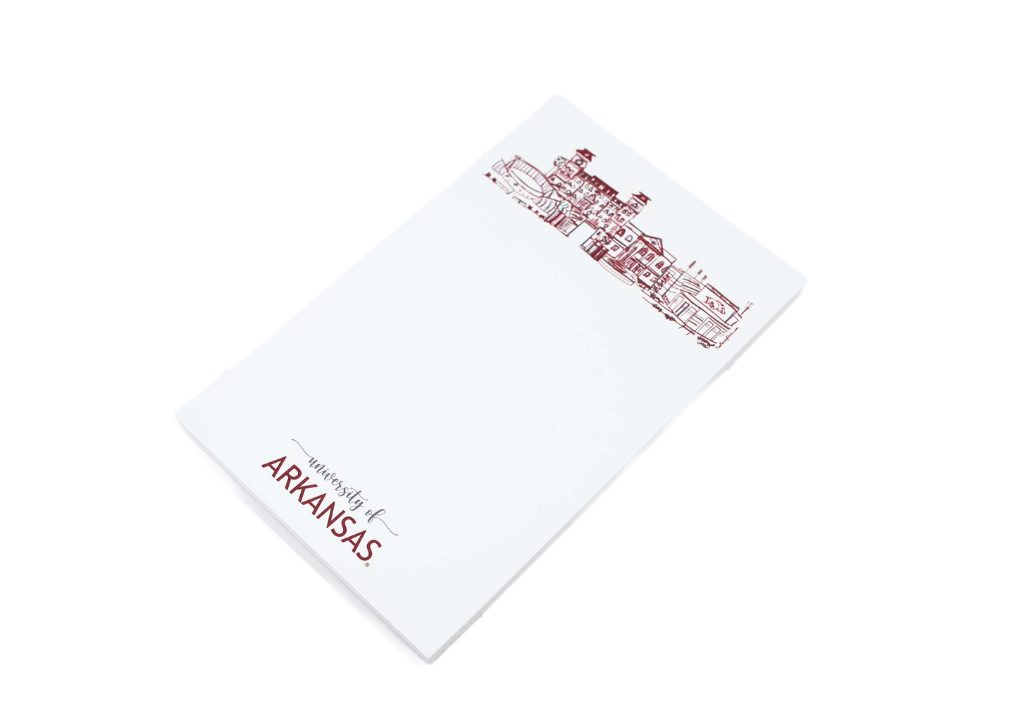 Campus Skyline Notepad - University of Arkansas/Fayetteville