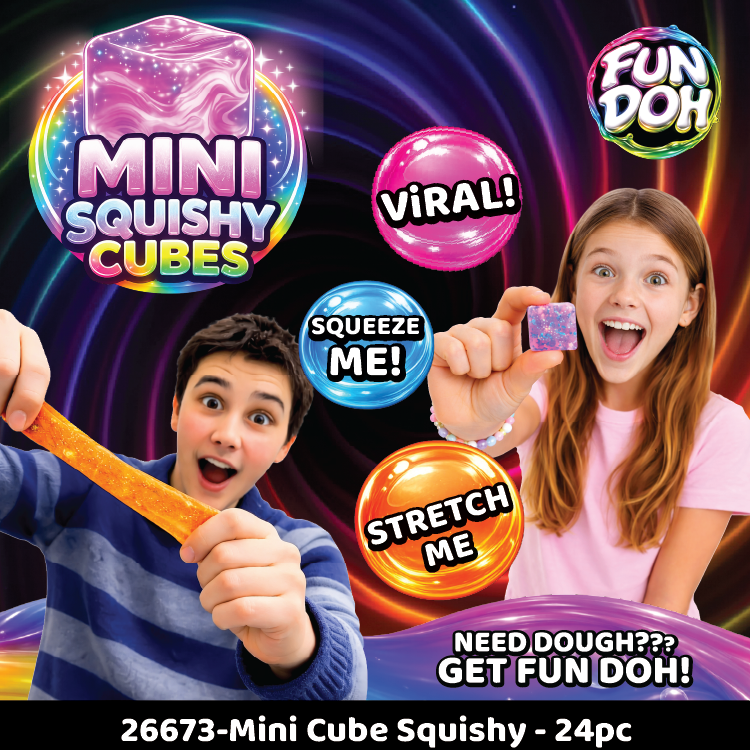 Fun Doh MINI Squishy Cube 2 Pack
