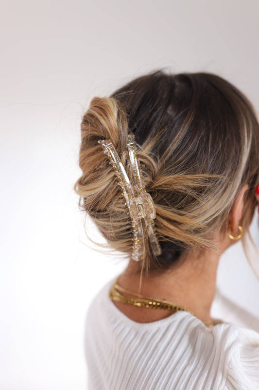 SHINY ORIGINAL HOLD EVERYTHING CLAW ( 22 COLORS): CLEAR