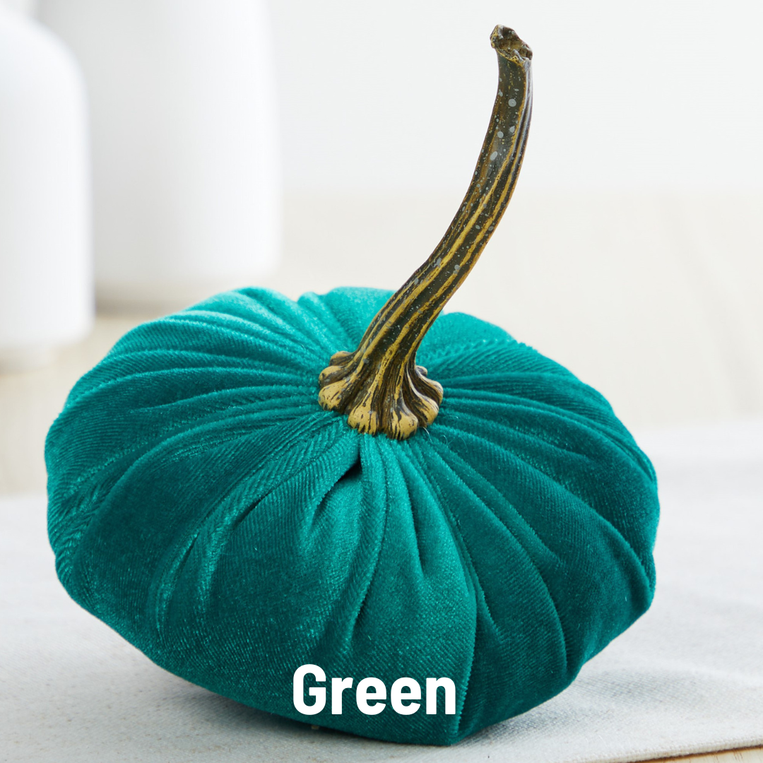Pumpkin Small Velvet: Avocado
