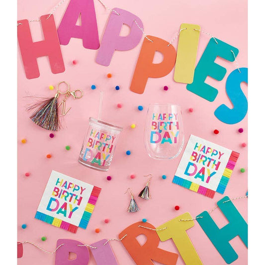 Fringe Napkin-HBD 16ct
