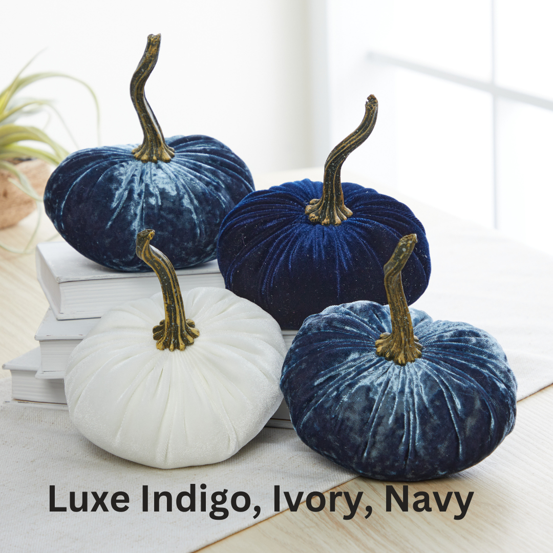 Pumpkin Small Velvet, Valentine's mantel, Autumn table, Gift: Olive