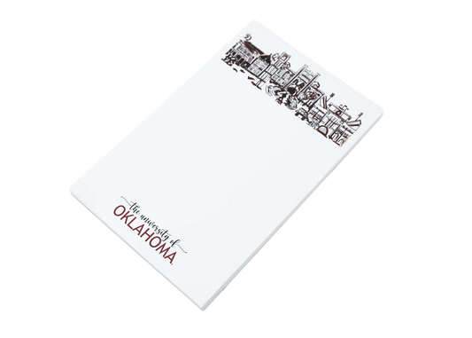 Campus Skyline Notepad - University of Oklahoma (OU)/Norman