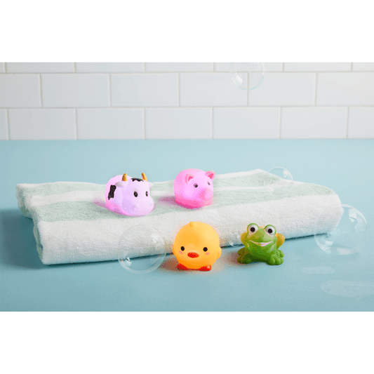 Farm Light Up Bath Toy Set