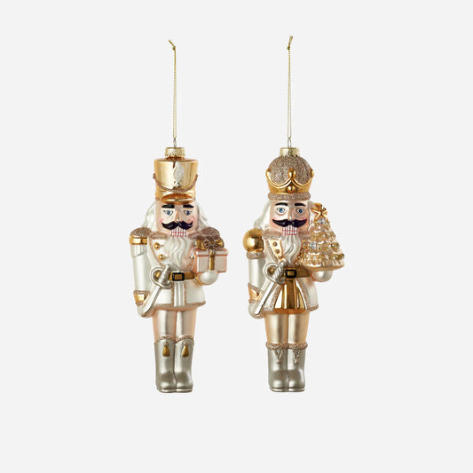 Gold & Silver Nutcracker Ornament