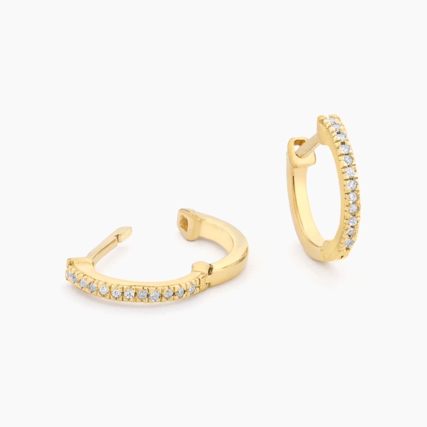 Gold Half-Hearted Adventure? Never! Hoop Earrings