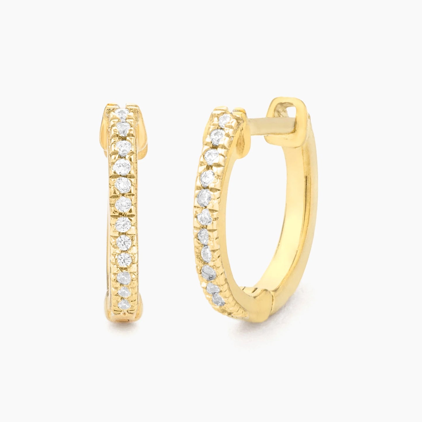 Gold Half-Hearted Adventure? Never! Hoop Earrings