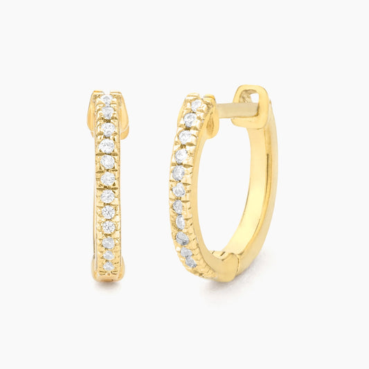 Gold Half-Hearted Adventure? Never! Hoop Earrings