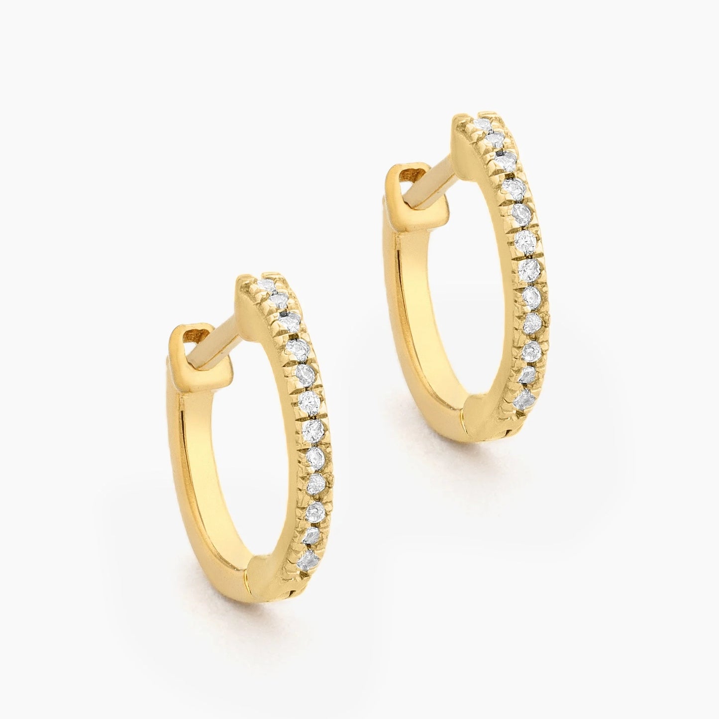 Gold Half-Hearted Adventure? Never! Hoop Earrings