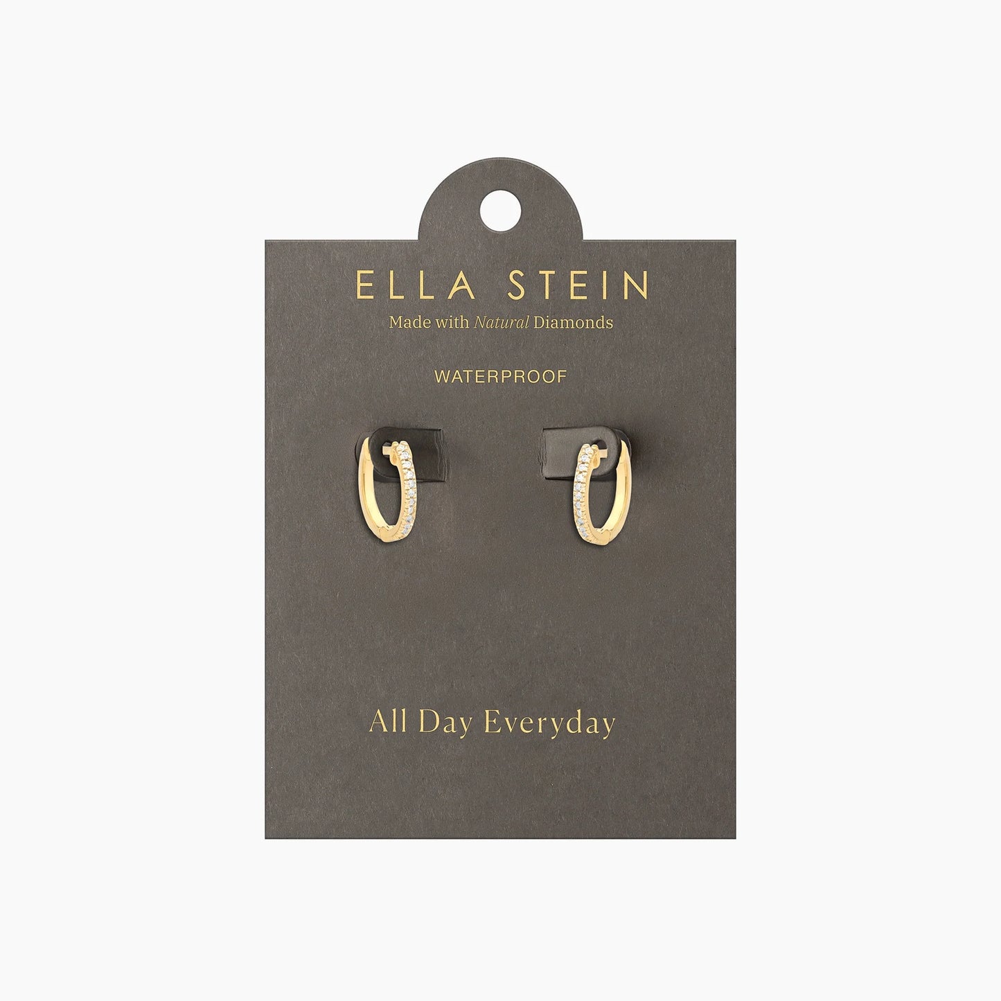 Gold Half-Hearted Adventure? Never! Hoop Earrings