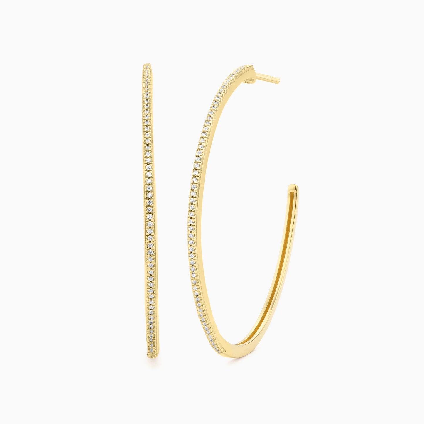 Gold One Havana Night Hoop Earrings
