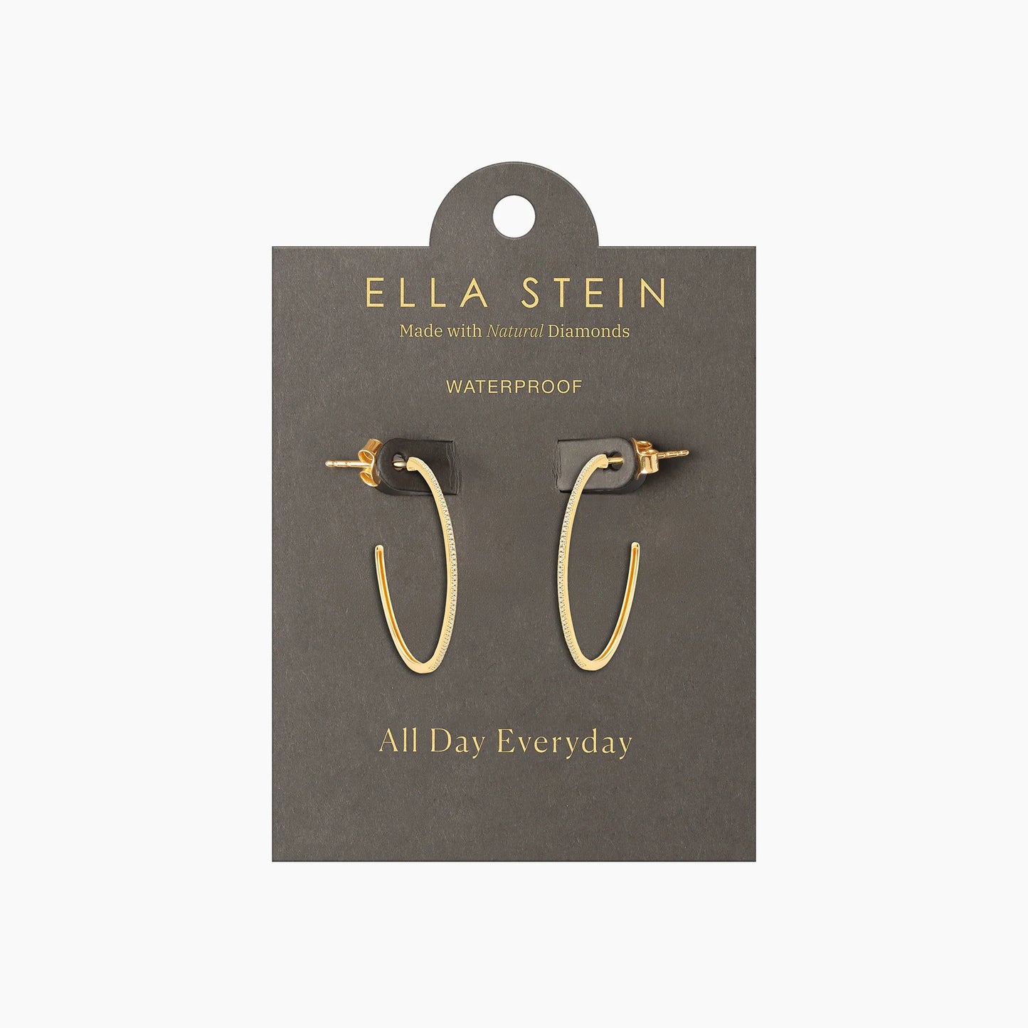 Gold One Havana Night Hoop Earrings