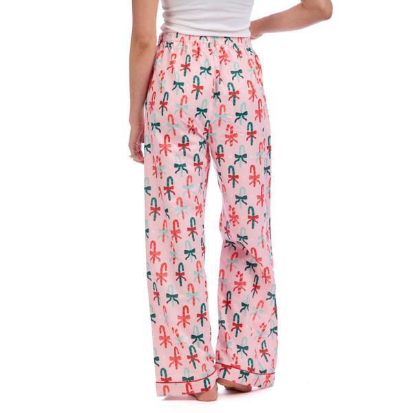 Bow and Candy Cane Pajama Pants