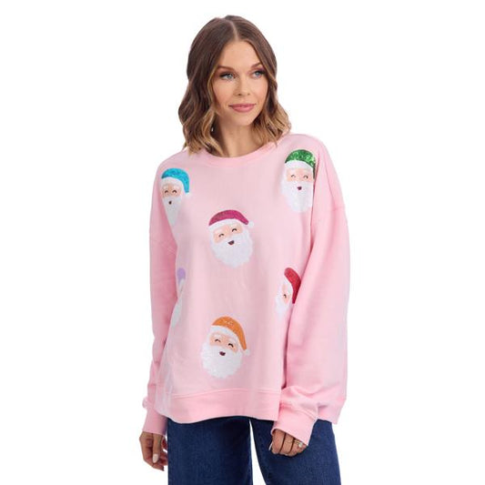 Holiday Blush Sparkle Sweatshirt