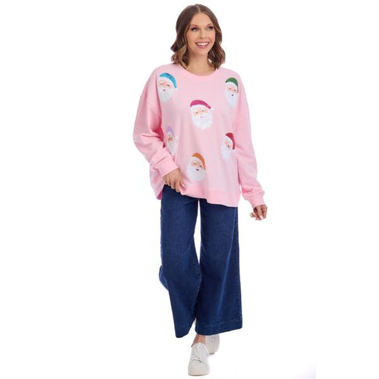 Holiday Blush Sparkle Sweatshirt