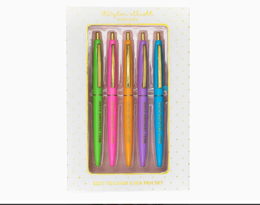 Best Teacher Ever Pen Set