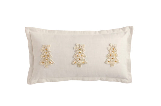 Pearl Embroidered Pillow