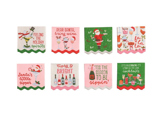 Bar Christmas Cocktail Napkin