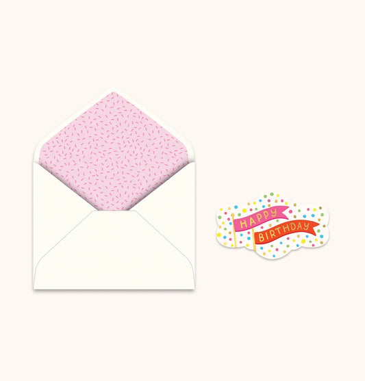 Sugar-Sprinkled Birthday Deluxe Greeting Card