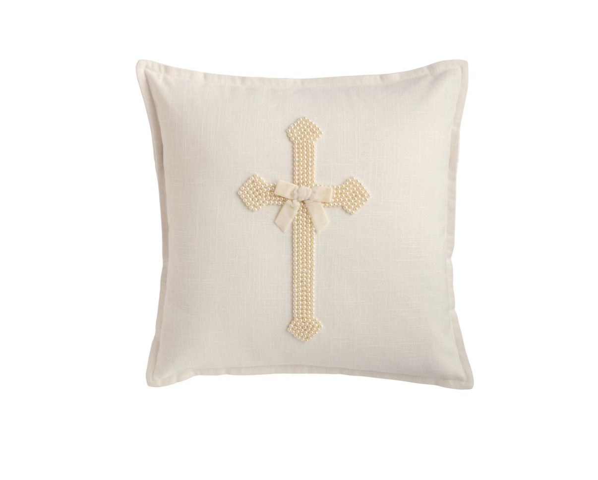 Pearl Embroidered Pillow