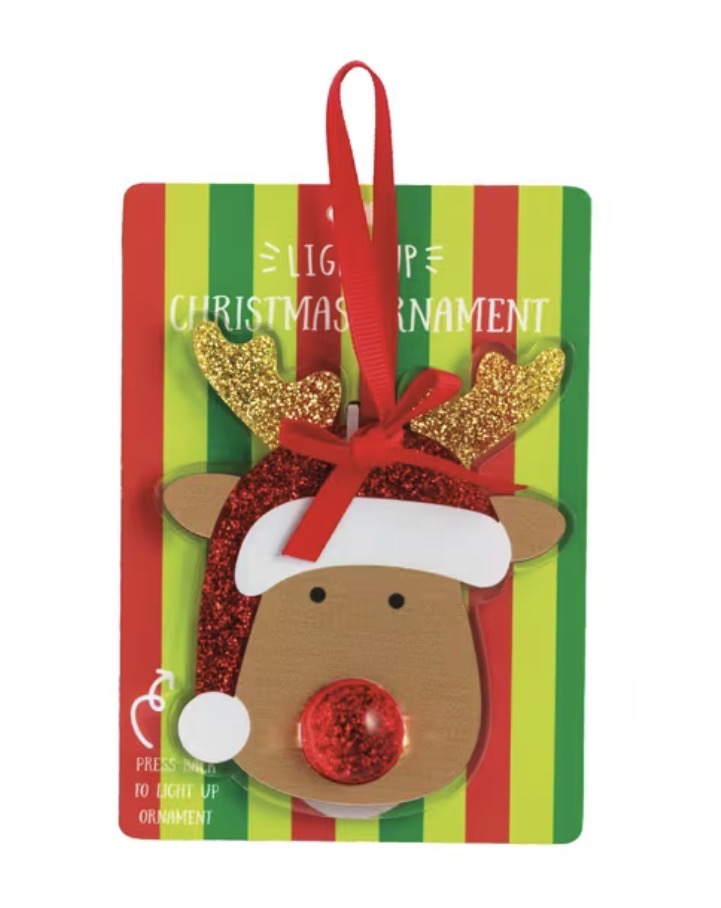 SPARKLE LIGHT-UP CHRISTMAS ORNAMENT