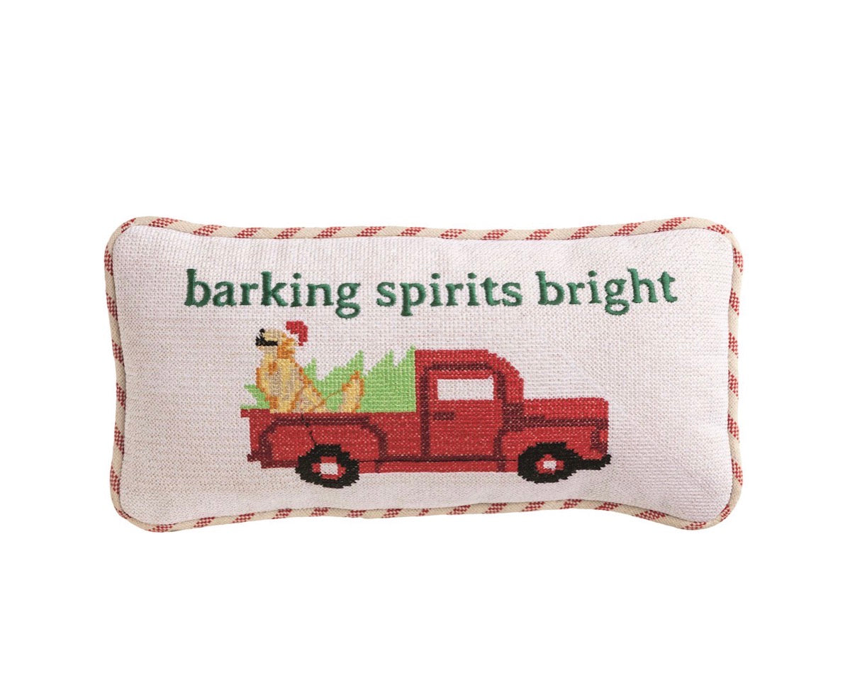 Dog Needlepoint Pillow
