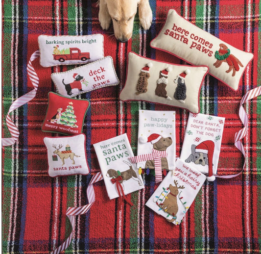 Dog Needlepoint Pillow
