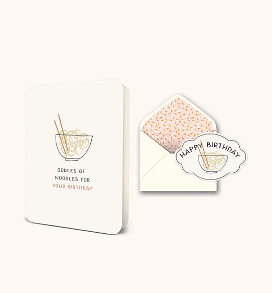 Oodles of Noodles Deluxe Greeting Card