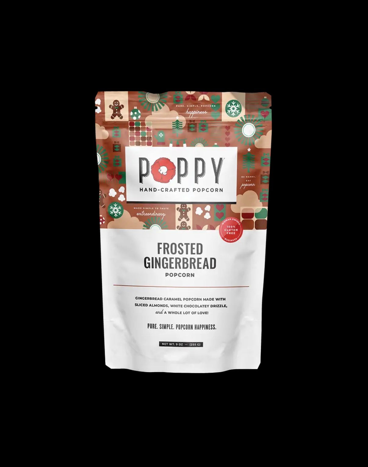 Frosted Gingerbread Popcorn