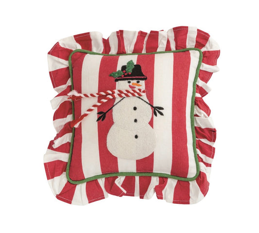 Ruffle Mini Christmas Pillow